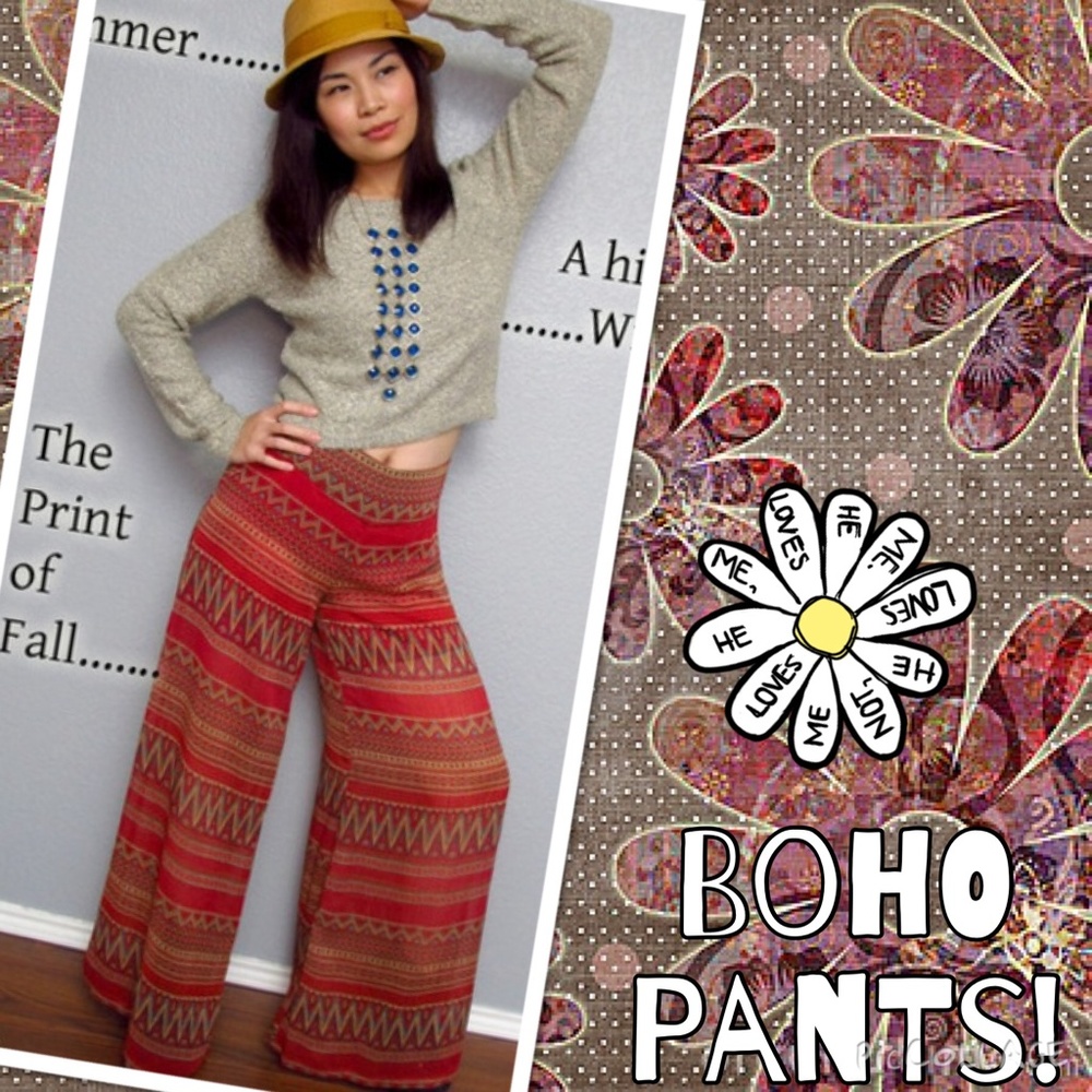 Boho Wide Leg Pants